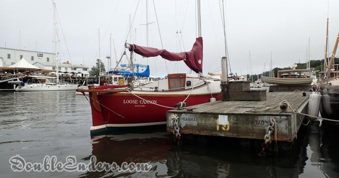 Canoe stern sloop, sailboat, Camden, Maine